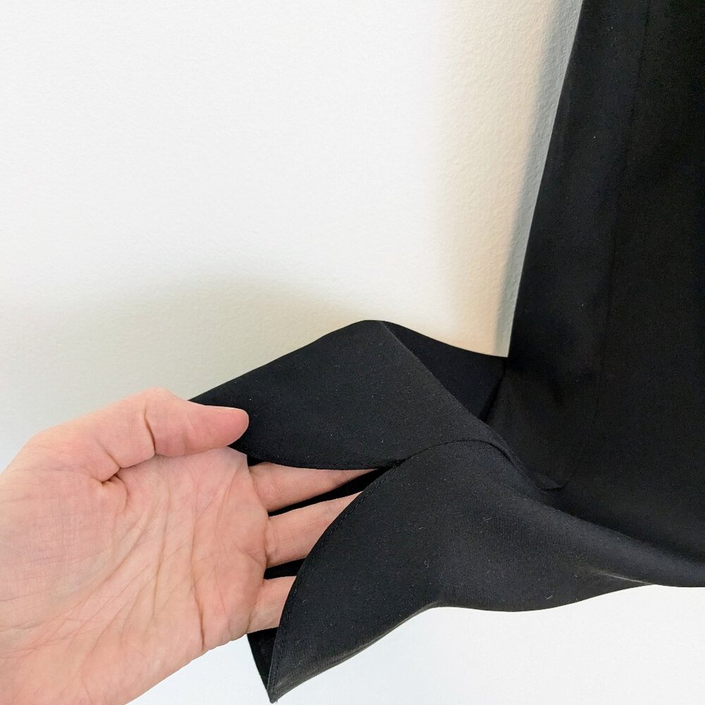 Ramy Brook Allyn Stretch Silk Cropped Pants Black - Picture 9 of 12